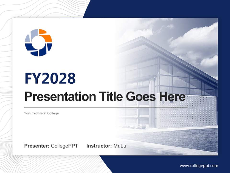 York Technical College Academic Presentation/Research Findings Report PPT Template4:3 ratio PPT effect preview image5