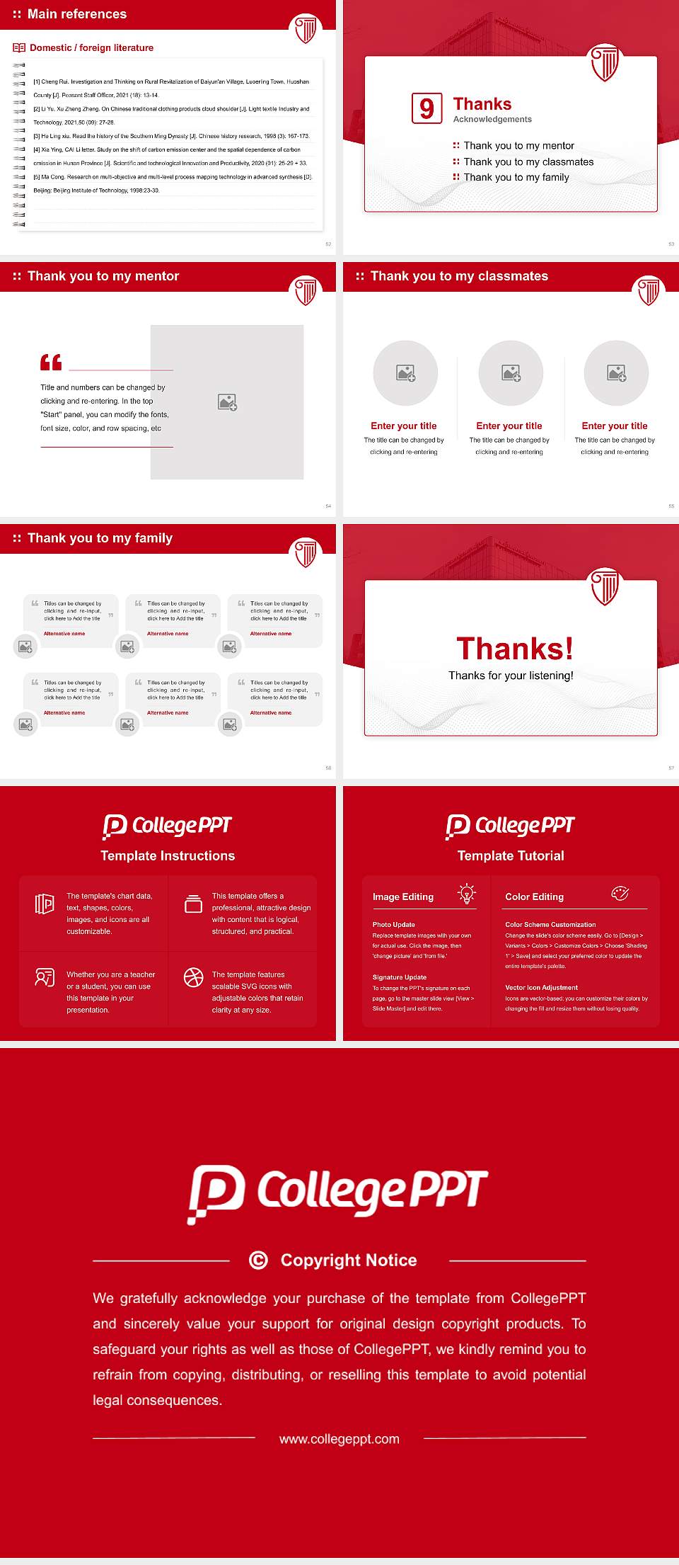 Strayer University-Georgia（Cobb County campus） Graduation Thesis Defense PPT Template4:3 ratio PPT effect preview image7