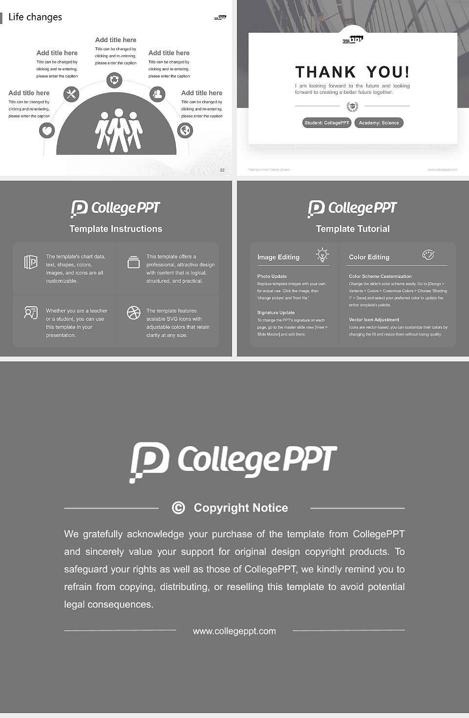 Yeshiva of the Telshe Alumni National Scholarship Defense PPT Template4:3 ratio PPT effect preview image4