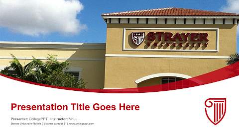 Strayer University-Florida（Miramar campus） Course/Courseware Creation PPT Template