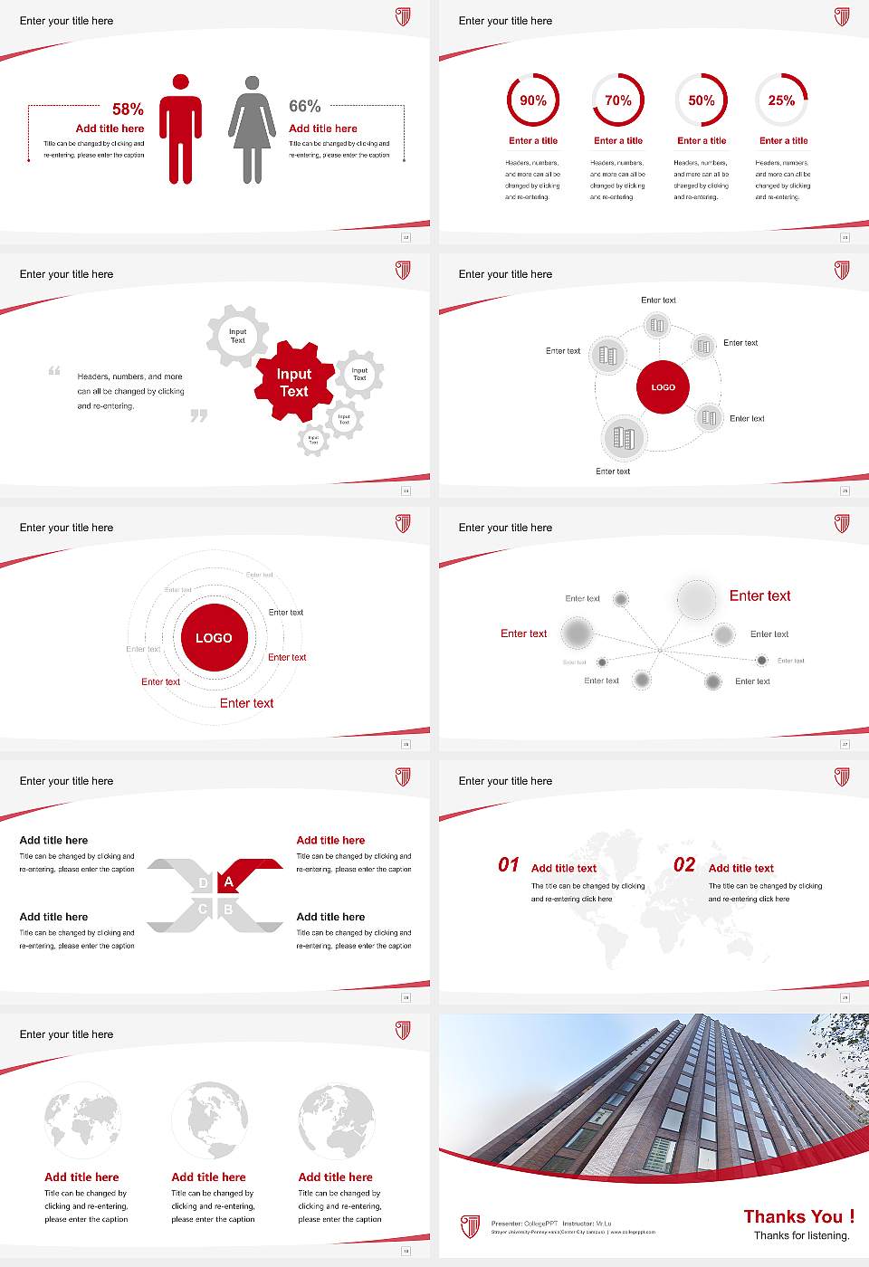 Strayer University-Pennsylvania(Center City campus) Course/Courseware Creation PPT Template16:9 ratio PPT effect preview image4