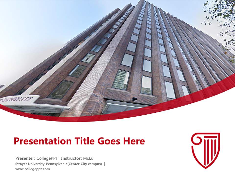 Strayer University-Pennsylvania(Center City campus) Course/Courseware Creation PPT Template4:3 ratio PPT effect preview image5