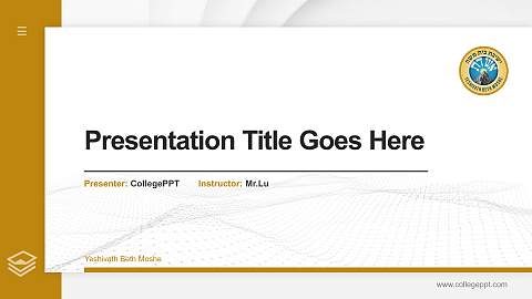 Yeshivath Beth Moshe Thesis Proposal/Graduation Defense PPT Template