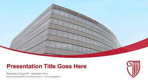 Strayer University-Texas（San Antonio campus） Course/Courseware Creation PPT Template