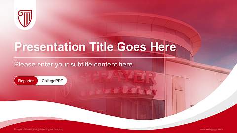 Strayer University-Virginia(Arlington campus) Lecture Sharing and Networking Event PPT Template