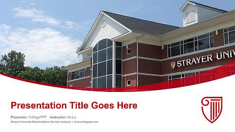 Strayer University-Maryland(Anne Arundel campus) Course/Courseware Creation PPT Template