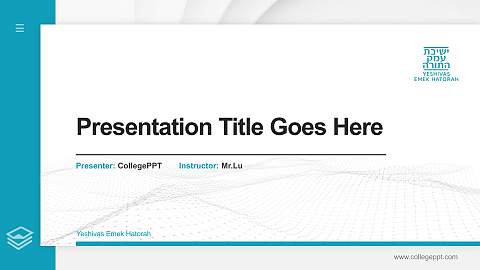 Yeshivas Emek Hatorah Thesis Proposal/Graduation Defense PPT Template