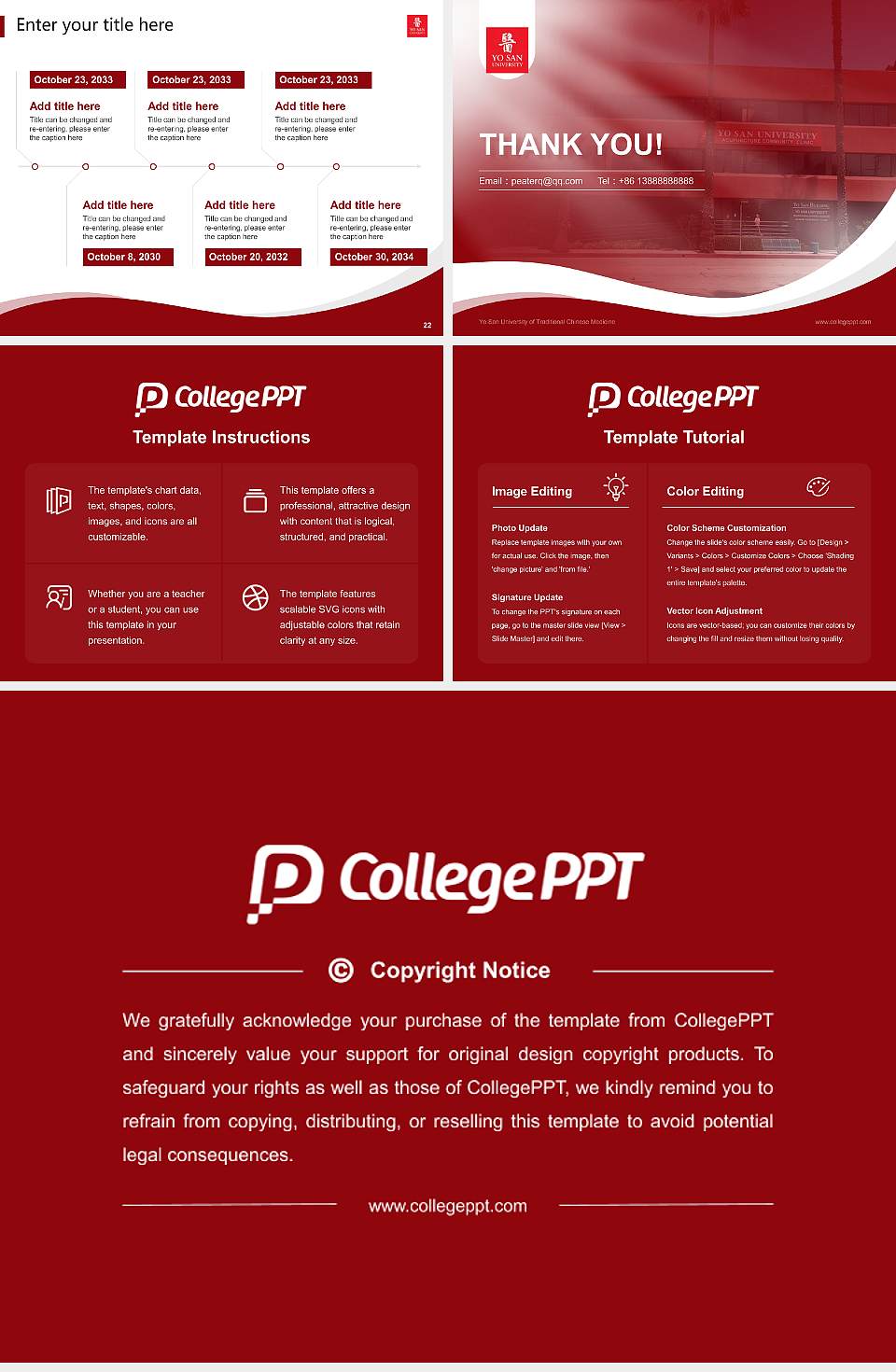 Yo San University of Traditional Chinese Medicine Lecture Sharing and Networking Event PPT Template4:3 ratio PPT effect preview image4