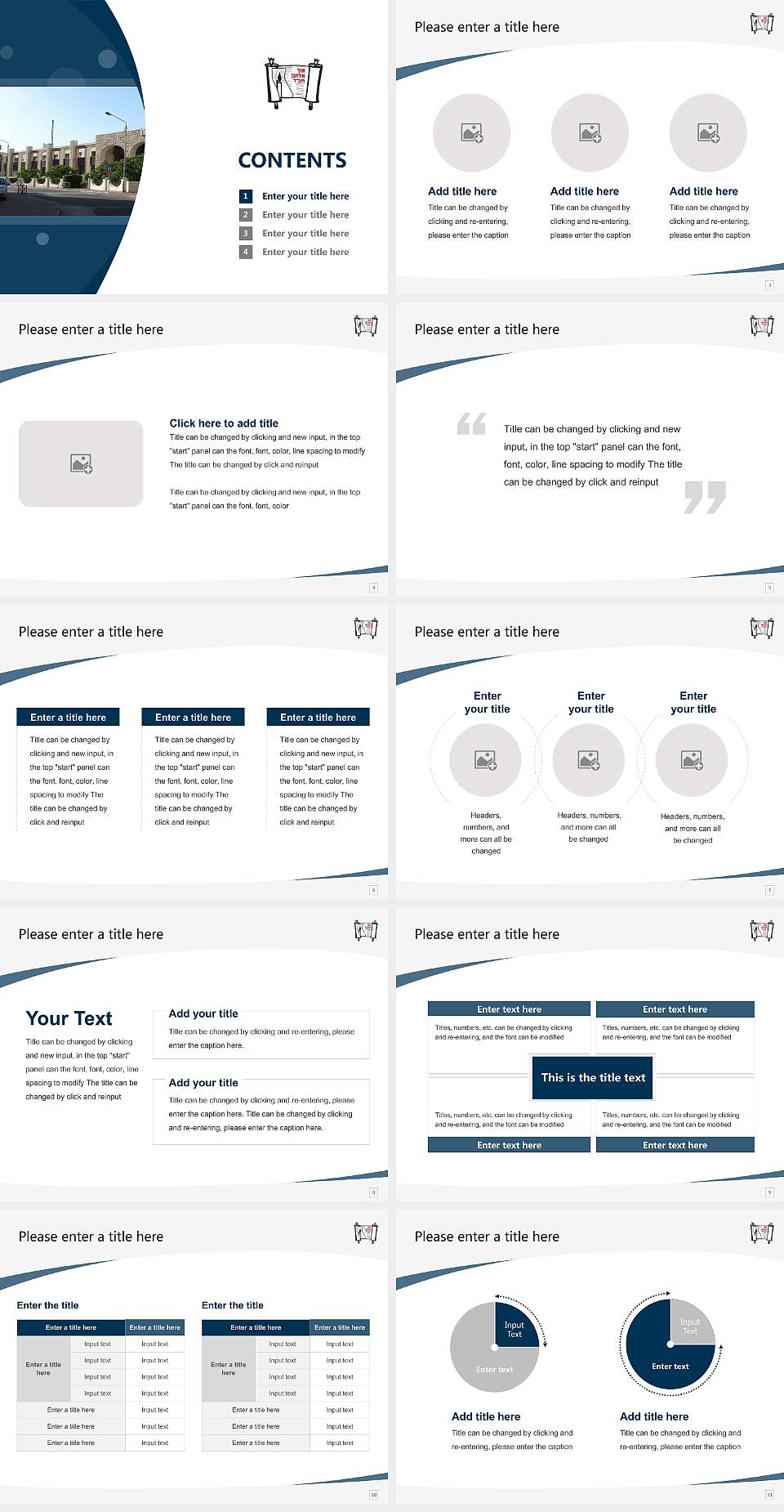 Yeshiva Ohr Elchonon Chabad West Coast Talmudical Seminary Course/Courseware Creation PPT Template4:3 ratio PPT effect preview image2