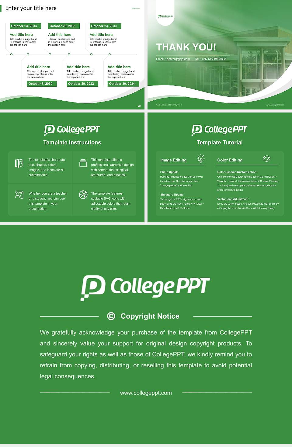 York College of Pennsylvania Lecture Sharing and Networking Event PPT Template4:3 ratio PPT effect preview image4