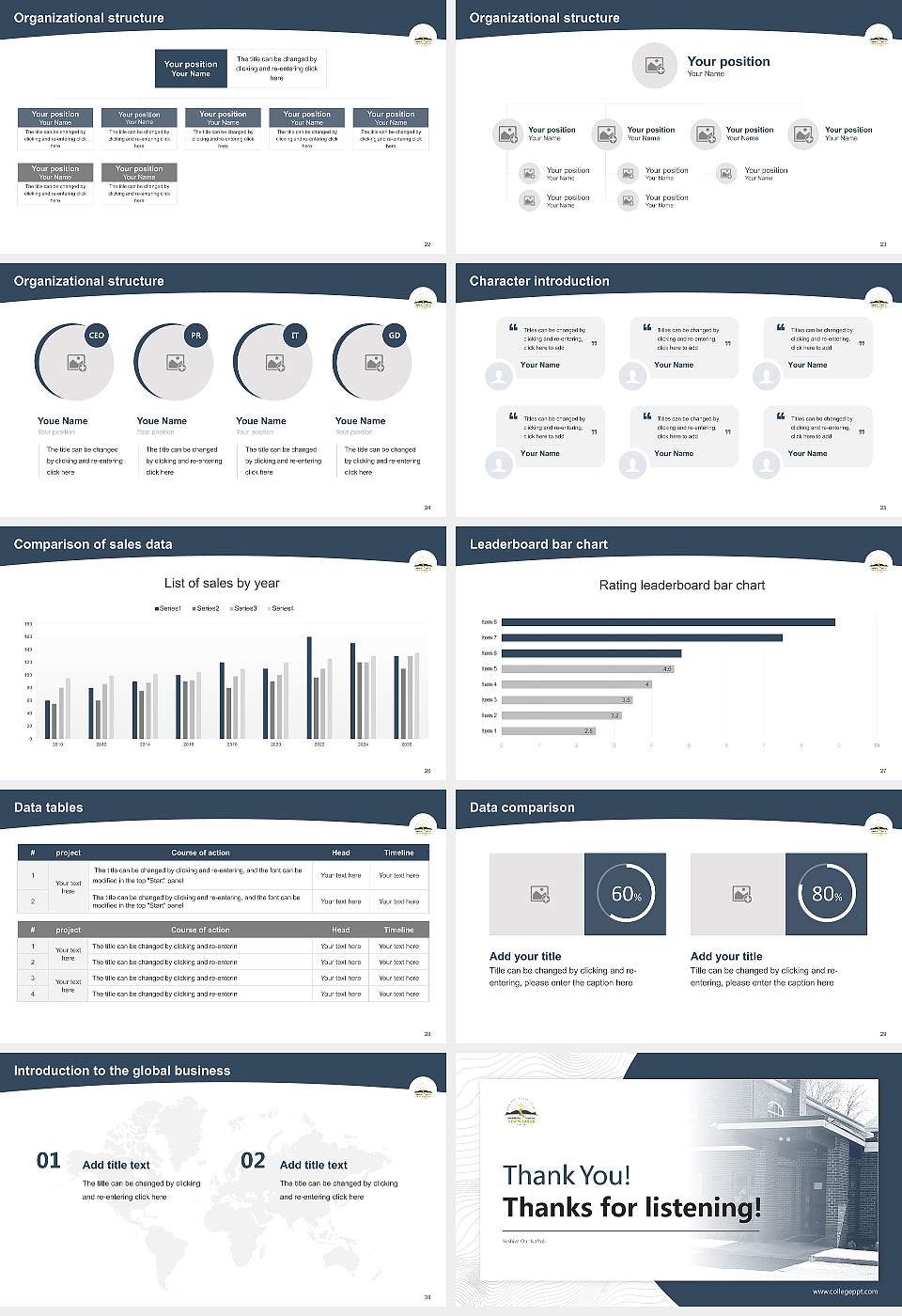 Yeshiva Ohr Naftoli Academic Presentation/Research Findings Report PPT Template16:9 ratio PPT effect preview image4