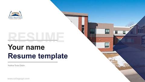 Yeshiva Toras Chaim Resume PPT Template
