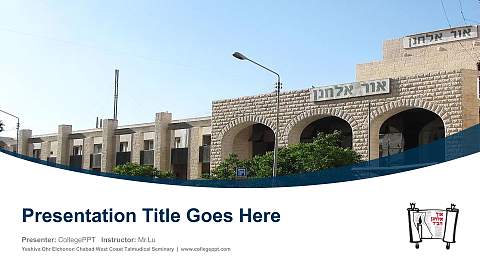 Yeshiva Ohr Elchonon Chabad West Coast Talmudical Seminary Course/Courseware Creation PPT Template