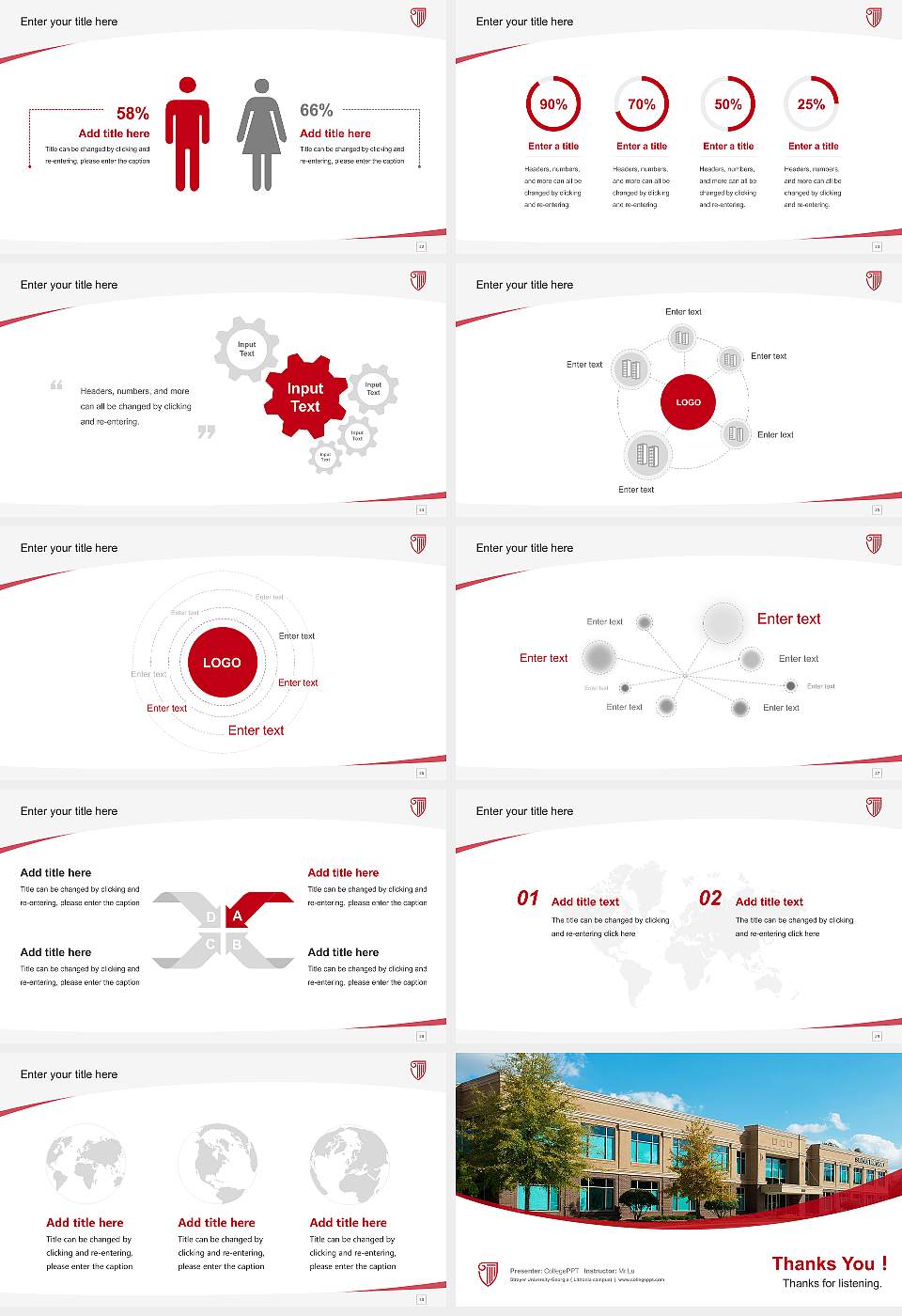 Strayer University-Georgia（Lithonia campus) Course/Courseware Creation PPT Template16:9 ratio PPT effect preview image4