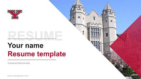 Youngstown State University Resume PPT Template