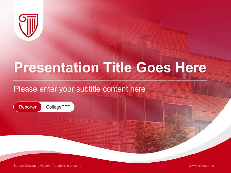 Strayer University-Virginia（Loudoun campus） Lecture Sharing and Networking Event PPT Template4:3 ratio PPT effect preview image4