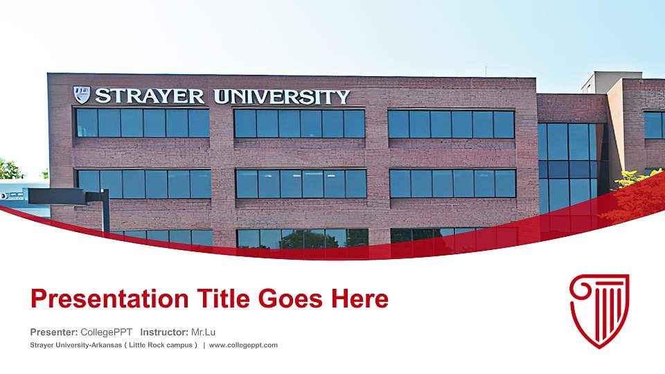 Strayer University-Arkansas（Little Rock campus） Course/Courseware Creation PPT Template16:9 ratio PPT effect preview image
