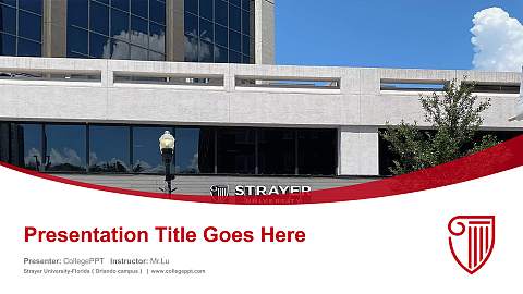 Strayer University-Florida（Orlando campus） Course/Courseware Creation PPT Template