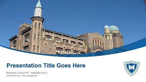 Yeshiva University Course/Courseware Creation PPT Template
