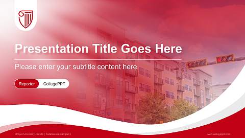 Strayer University-Florida（Tallahassee campus） Lecture Sharing and Networking Event PPT Template