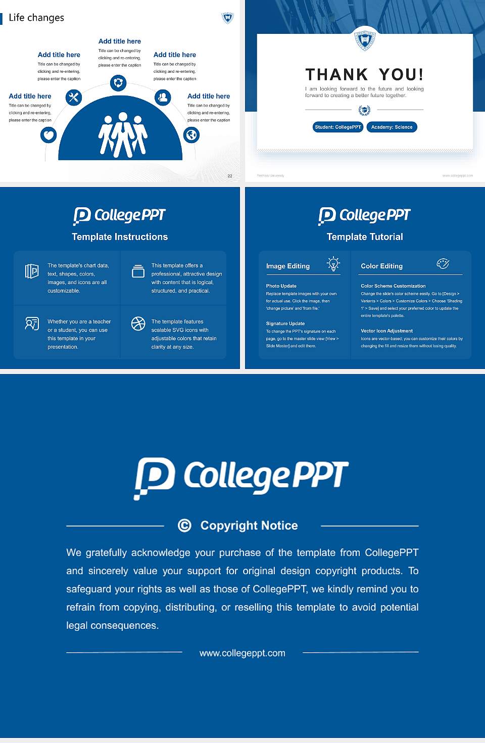 Yeshiva University National Scholarship Defense PPT Template4:3 ratio PPT effect preview image4