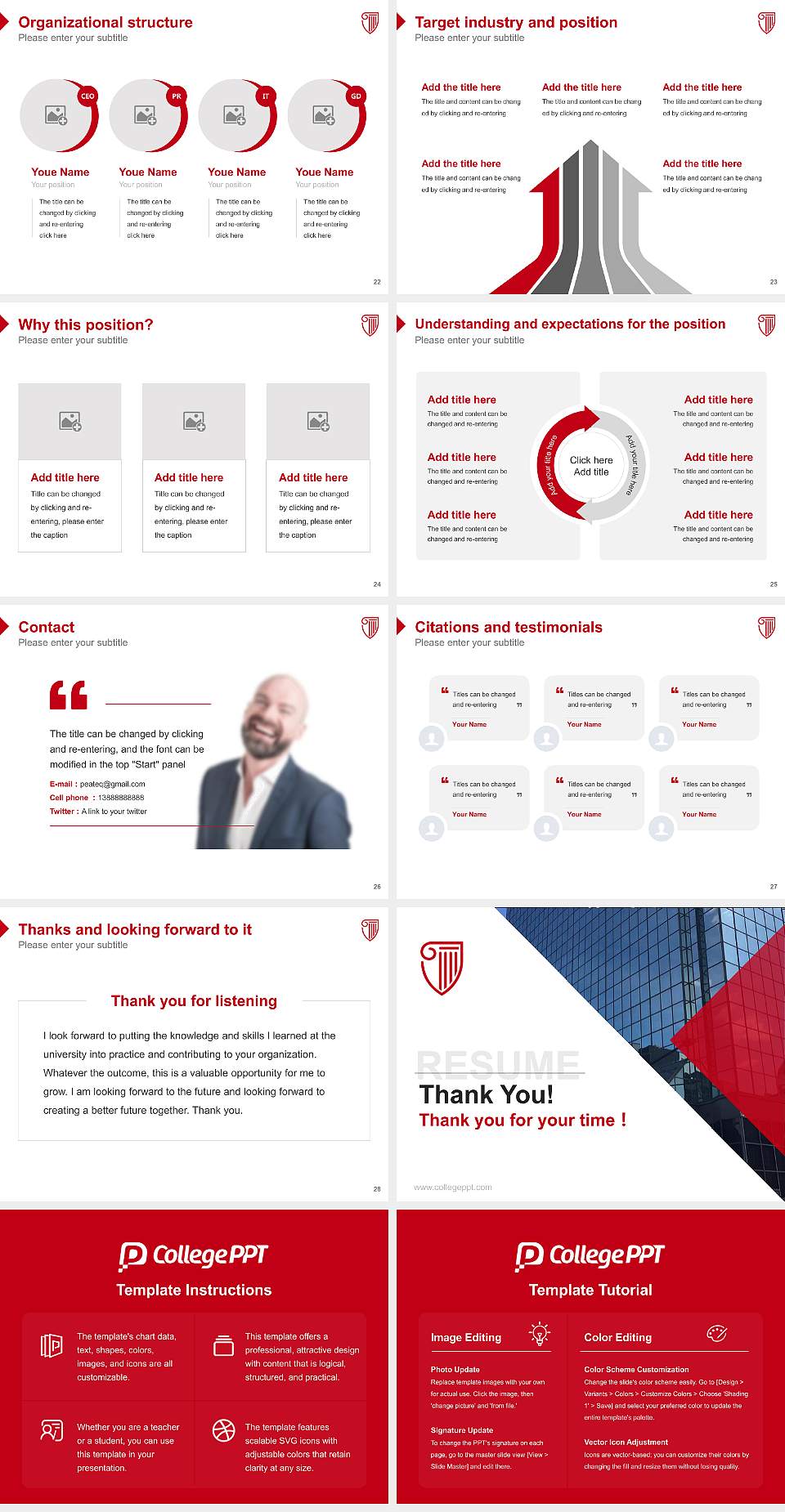 Strayer University-Tennessee（Knoxville campus） Resume PPT Template4:3 ratio PPT effect preview image4