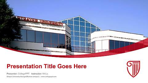 Strayer University-Georgia(Morrow campus) Course/Courseware Creation PPT Template