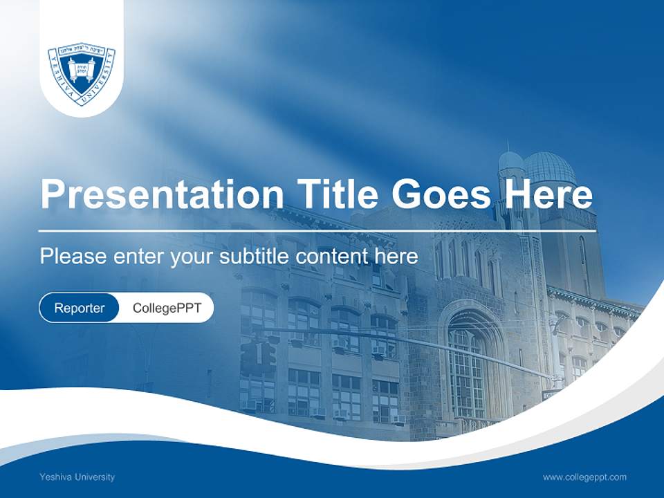 Yeshiva University Lecture Sharing and Networking Event PPT Template4:3 ratio PPT effect preview image4