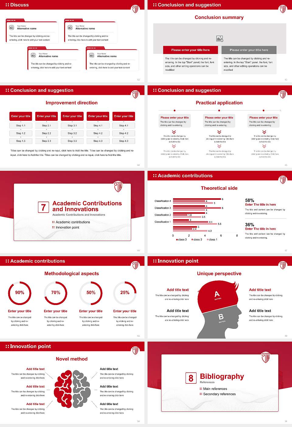 Strayer University-Texas（Fort Worth campus） Graduation Thesis Defense PPT Template16:9 ratio PPT effect preview image6
