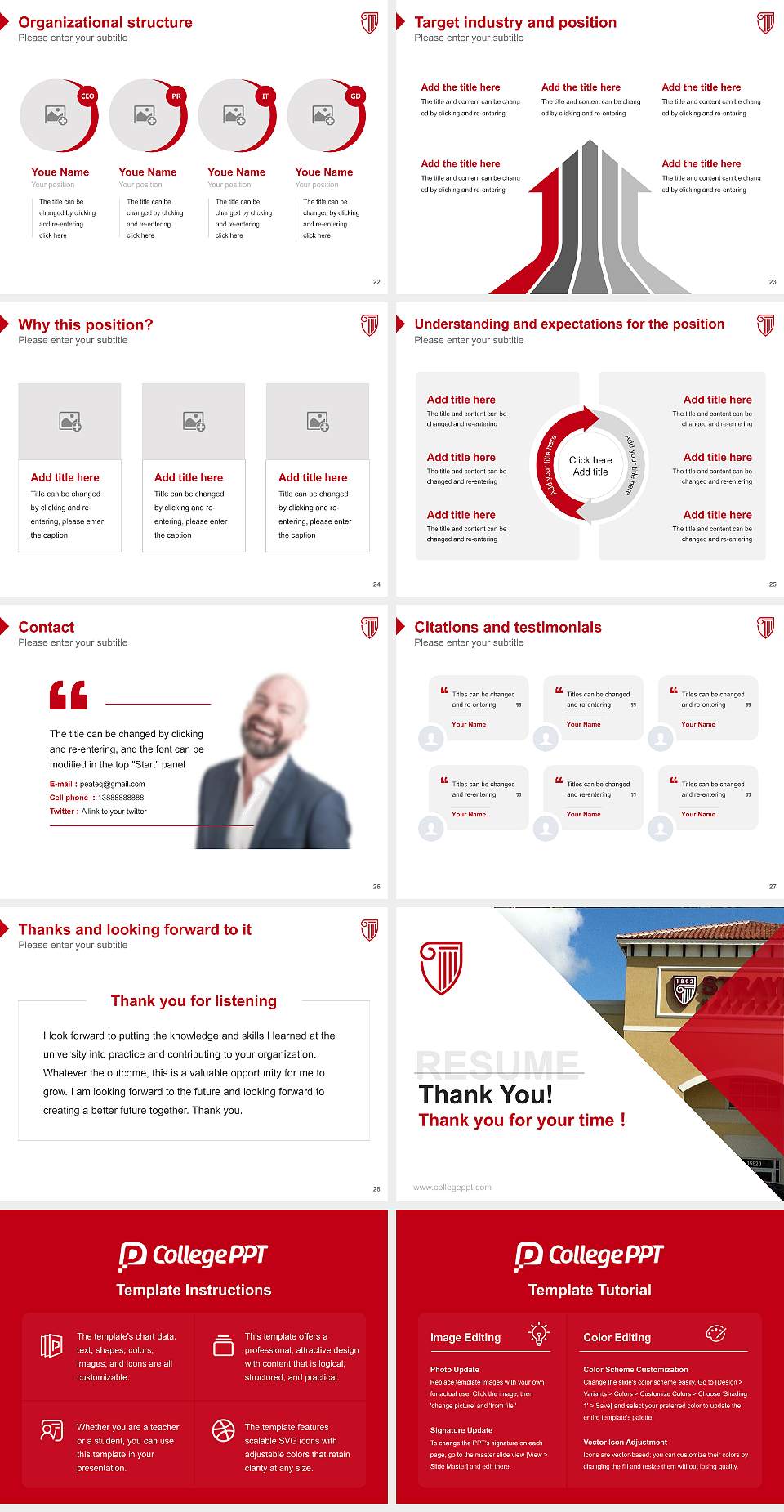 Strayer University-Florida（Miramar campus） Resume PPT Template4:3 ratio PPT effect preview image4