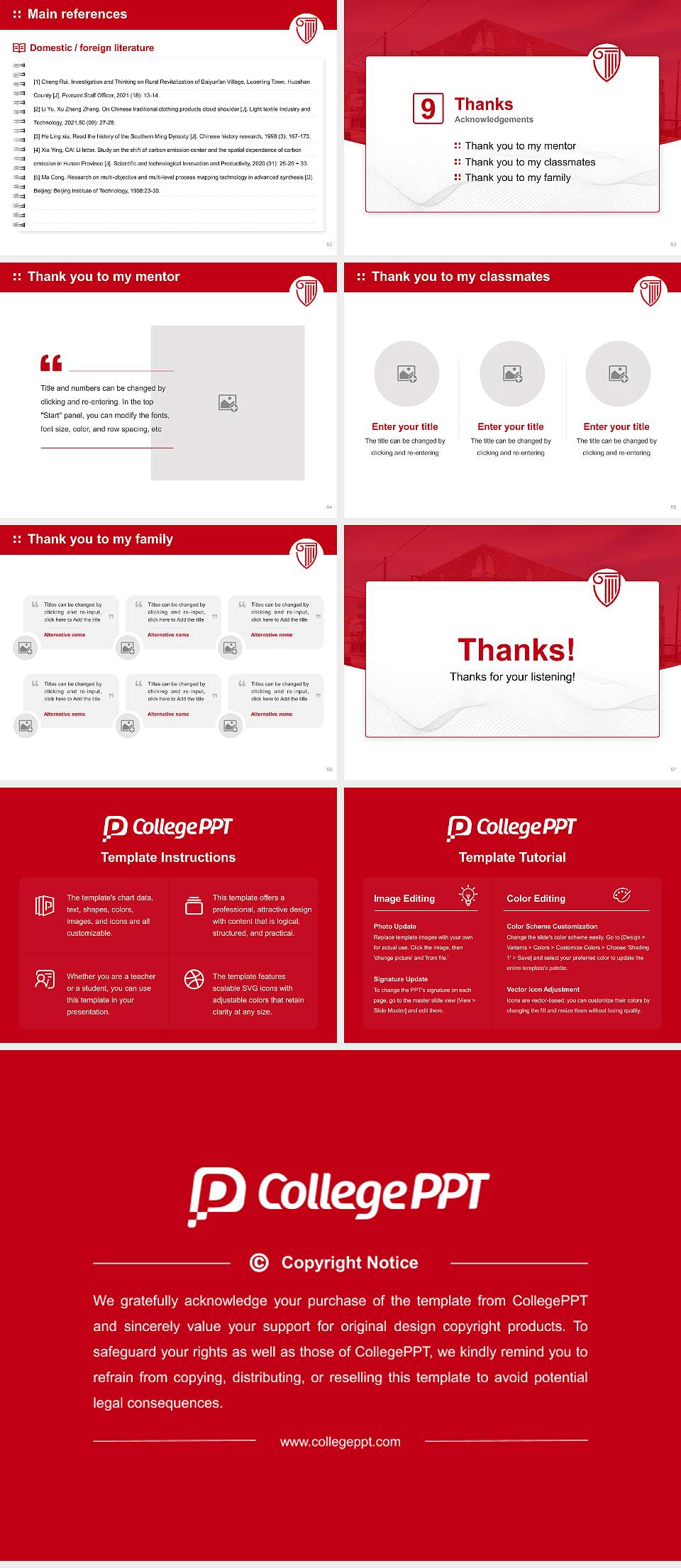 Strayer University-Oklahoma City campus Graduation Thesis Defense PPT Template4:3 ratio PPT effect preview image7