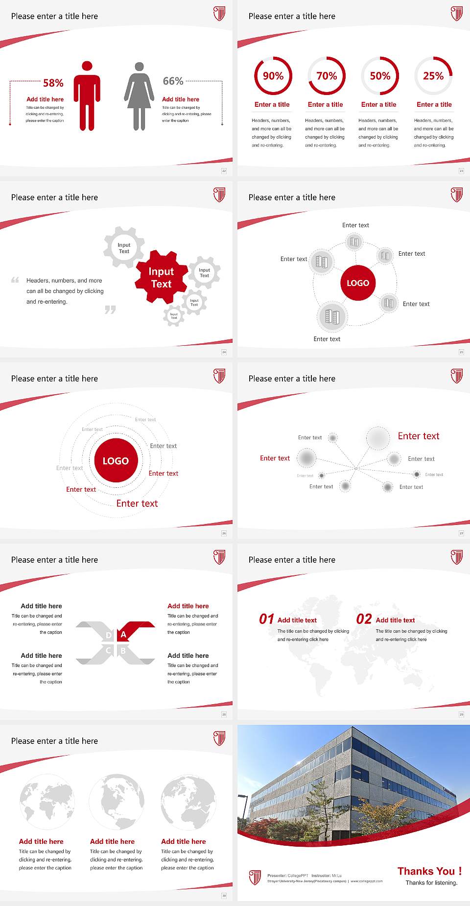 Strayer University-New Jersey(Piscataway campus) Course/Courseware Creation PPT Template4:3 ratio PPT effect preview image4