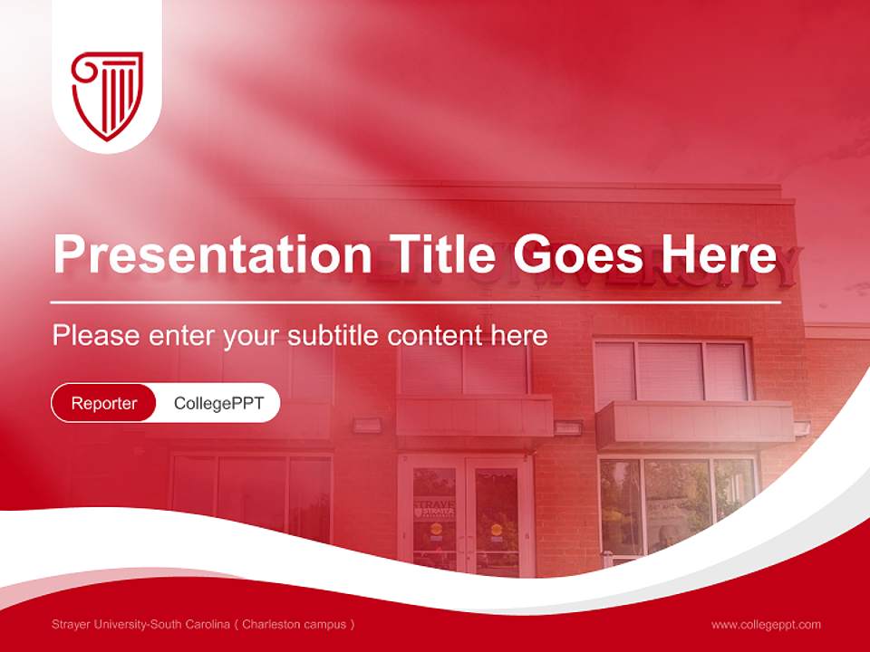 Strayer University-South Carolina（Charleston campus） Lecture Sharing and Networking Event PPT Template4:3 ratio PPT effect preview image4