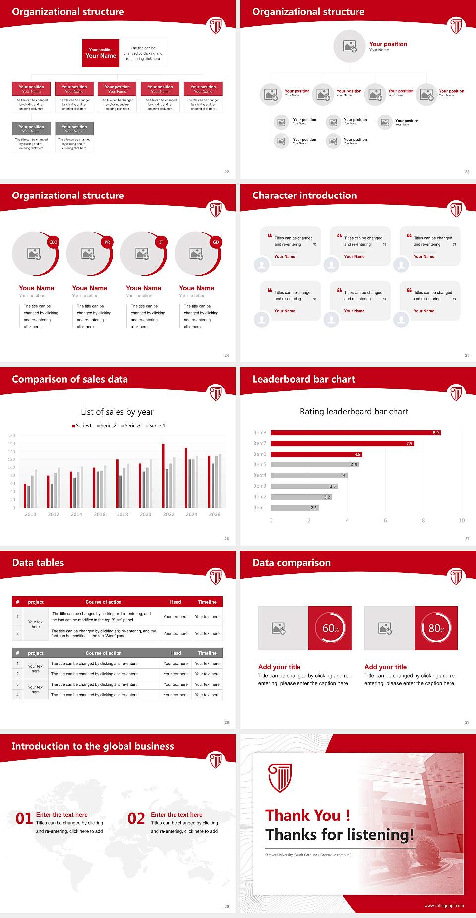 Strayer University-South Carolina（Greenville campus） Academic Presentation/Research Findings Report PPT Template4:3 ratio PPT effect preview image4
