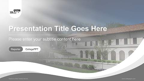 Yeshiva of the Telshe Alumni Lecture Sharing and Networking Event PPT Template