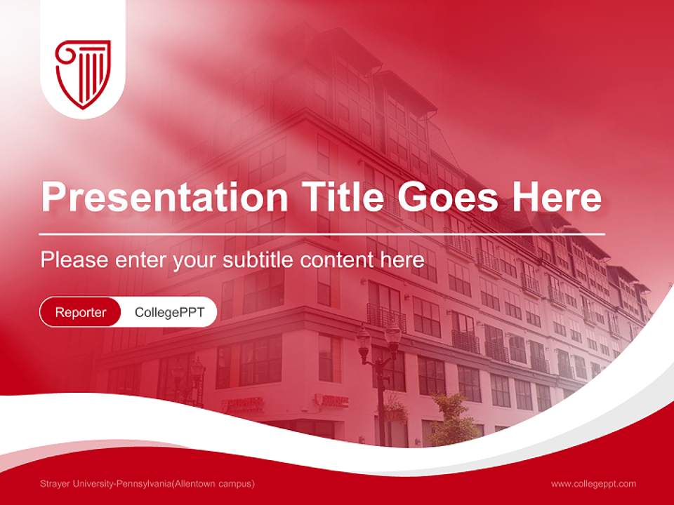 Strayer University-Pennsylvania(Allentown campus) Lecture Sharing and Networking Event PPT Template4:3 ratio PPT effect preview image4