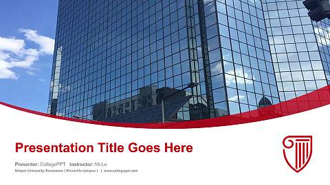 Strayer University-Tennessee（Knoxville campus） Course/Courseware Creation PPT Template