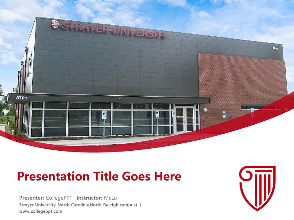 Strayer University-North Carolina(North Raleigh campus) Course/Courseware Creation PPT Template4:3 ratio PPT effect preview image5