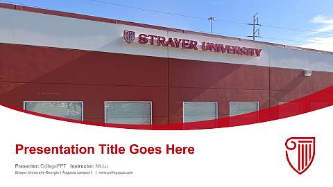 Strayer University-Georgia（Augusta campus） Course/Courseware Creation PPT Template