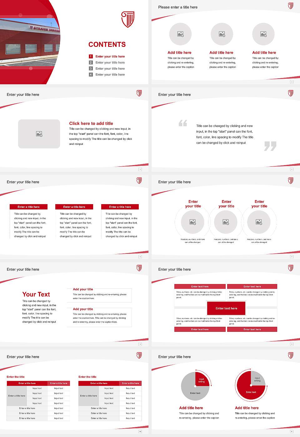 Strayer University-Georgia（Augusta campus） Course/Courseware Creation PPT Template16:9 ratio PPT effect preview image2