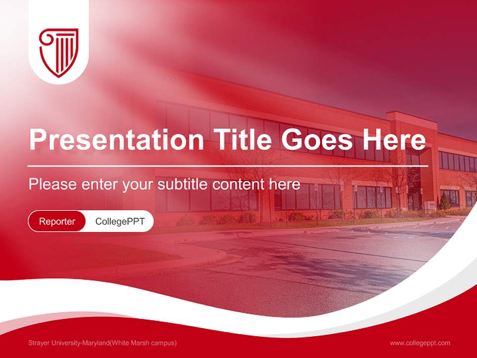 Strayer University-Maryland(White Marsh campus) Lecture Sharing and Networking Event PPT Template4:3 ratio PPT effect preview image4