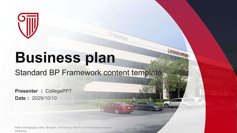 Strayer University-North Carolina(Greensboro campus) Competition/Entrepreneurship Contest PPT Template16:9 ratio PPT effect preview image