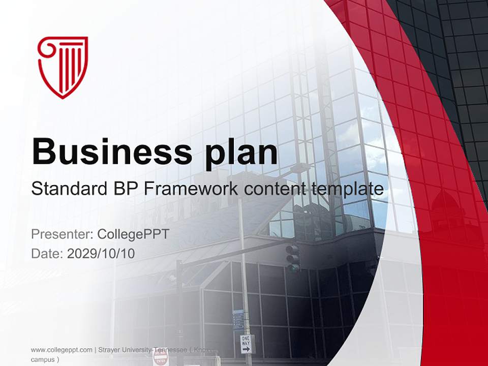 Strayer University-Tennessee（Knoxville campus） Competition/Entrepreneurship Contest PPT Template4:3 ratio PPT effect preview image9