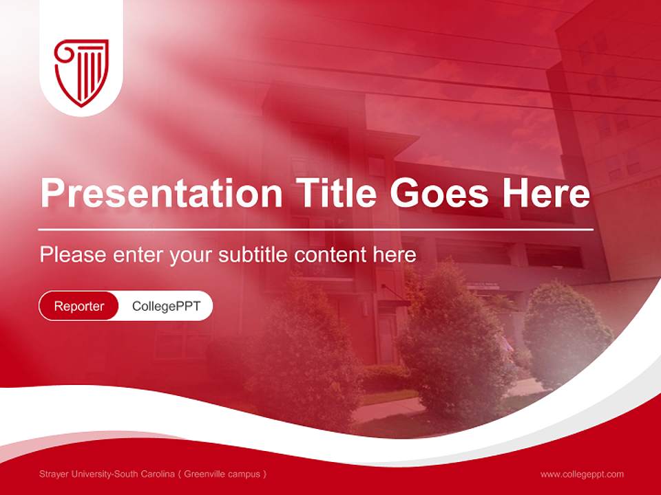 Strayer University-South Carolina（Greenville campus） Lecture Sharing and Networking Event PPT Template4:3 ratio PPT effect preview image4