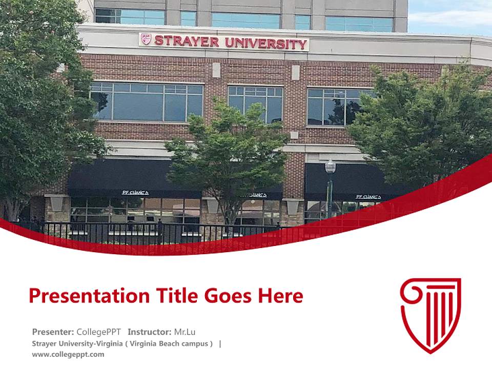 Strayer University-Virginia（Virginia Beach campus） Course/Courseware Creation PPT Template4:3 ratio PPT effect preview image5