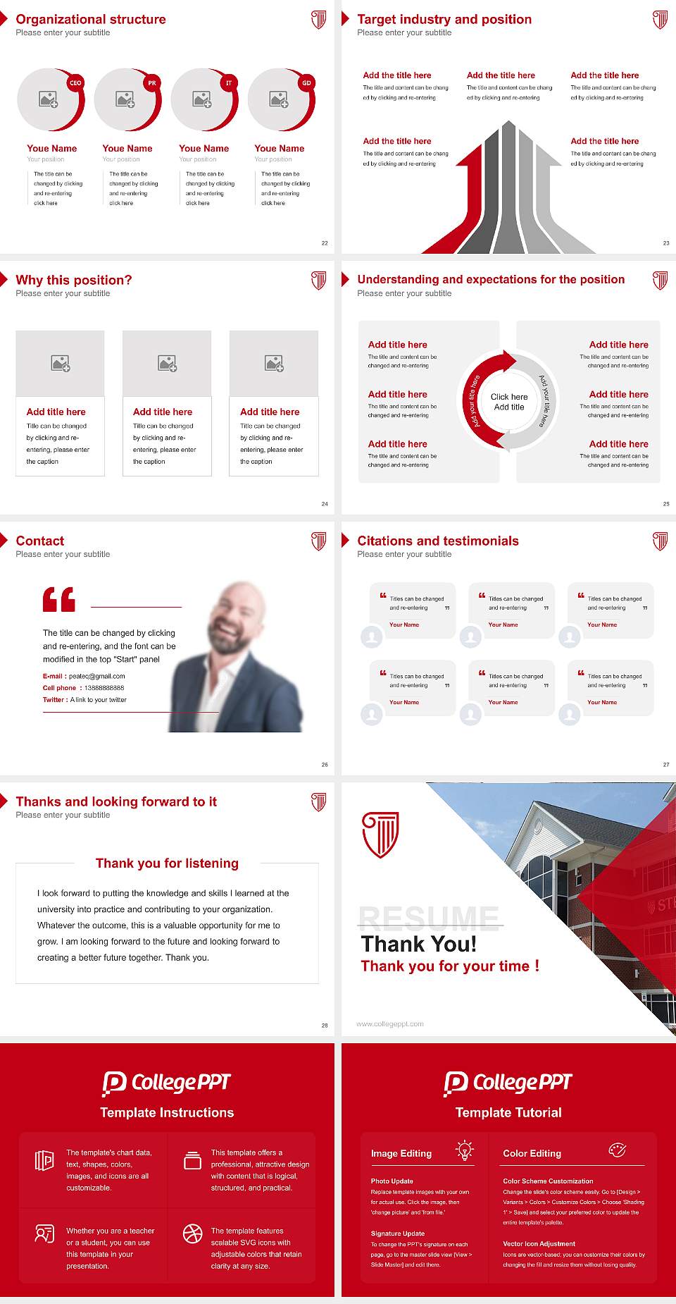 Strayer University-Maryland(Anne Arundel campus) Resume PPT Template4:3 ratio PPT effect preview image4