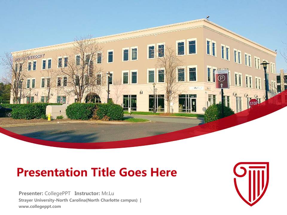 Strayer University-North Carolina(North Charlotte campus) Course/Courseware Creation PPT Template4:3 ratio PPT effect preview image5