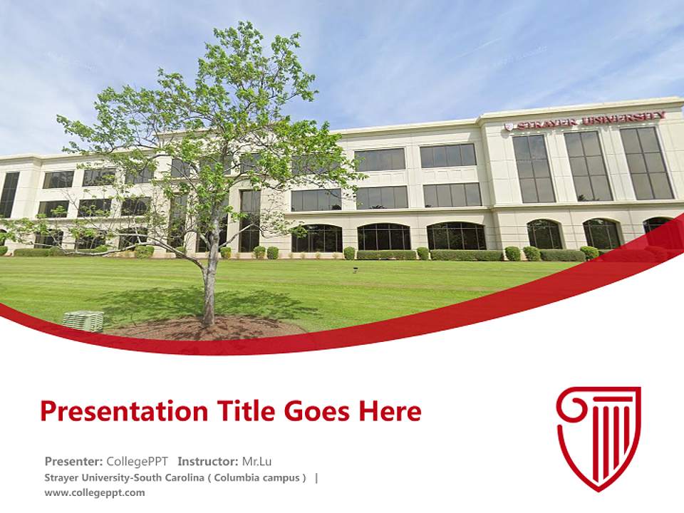 Strayer University-South Carolina（Columbia campus） Course/Courseware Creation PPT Template4:3 ratio PPT effect preview image5