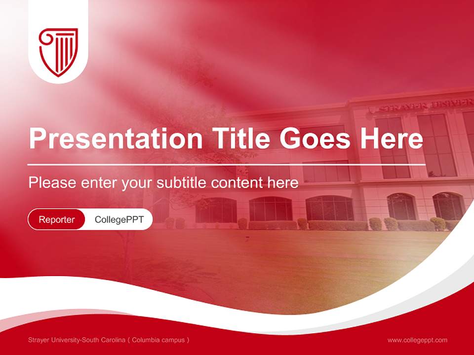 Strayer University-South Carolina（Columbia campus） Lecture Sharing and Networking Event PPT Template4:3 ratio PPT effect preview image4