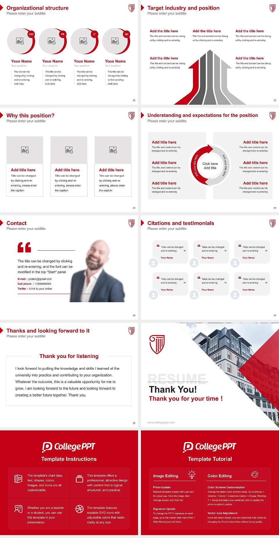 Strayer University-Pennsylvania(Allentown campus) Resume PPT Template4:3 ratio PPT effect preview image4